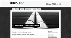 Desktop Screenshot of albeslag.no