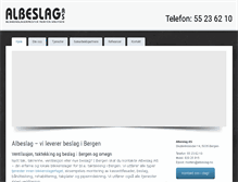 Tablet Screenshot of albeslag.no